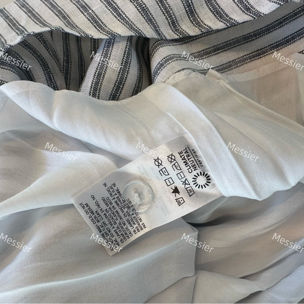 Reformation Tagliatelle Linen Dress in Harbor Stripe - Picture 13 of 14